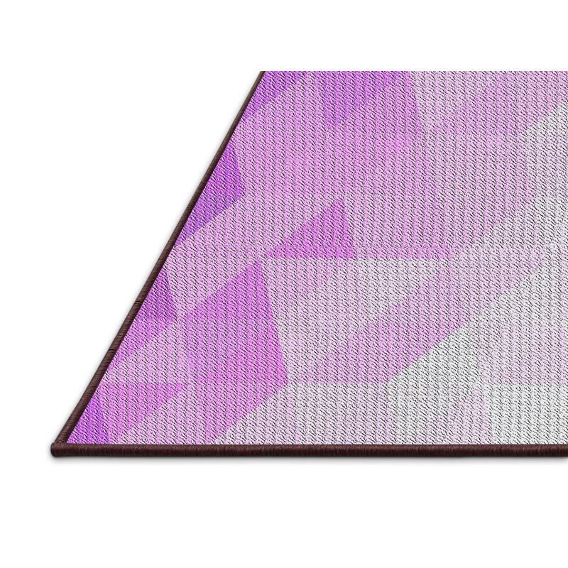Geometric Indoor Rug, Rectangle 5' x 7'