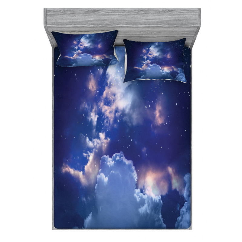 Microfiber Sheet Set, Queen Sheet Set with Fitted Sheet