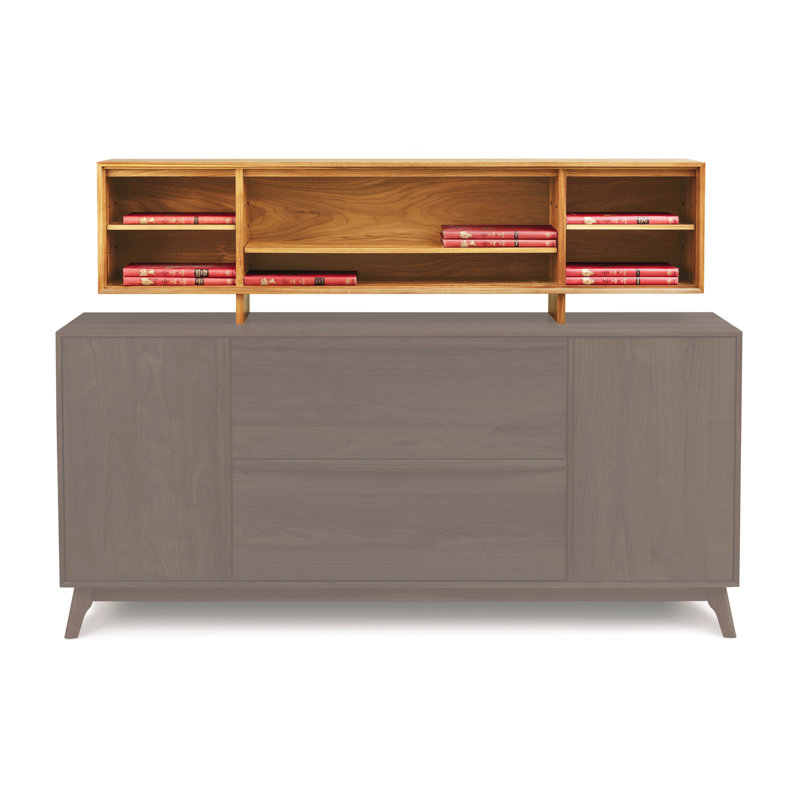 Catalina 60'' W Solid Wood Dining Hutch, Natural Cherry