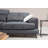 Stylish 2-Seat Sofa with Adjustable Backrest, Anthracite Fabric, 72.8 x 36.2 x 31.1 inches | Beech Wood & Chipboard Frame, 100% Polyester, Soft Foam Cushions | Modern Hotel & Industrial Design, Easy to Clean