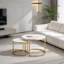 Faux Marble Top Nesting Coffee Table