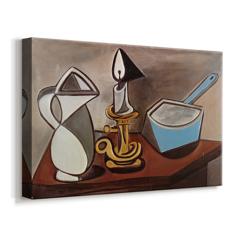 La casserole émaillée (La Casserole émaillée) -Pablo Picasso-Toile tendue avec châssis -1945, 8 x 12