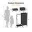 Dresser with Hanging Rack,Extra Large Capacity Drawers with Huge Storage Space, Reversible Dresser for Bedroom with 5 Fabric Drawers & 2 Coat Racks Small Dressers with Clothes Racks,Lockers,Storage Cabinets,Storage Bins,Wardrobe-47933415
