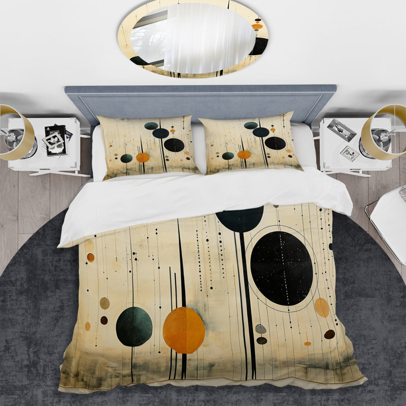 Ensemble de housse de couette coloré Mid Century Minimalist Oasis IV - Minimalisme