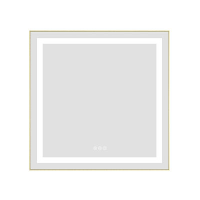 30" X 30" LED Bathroom Mirror With Front And Backlight