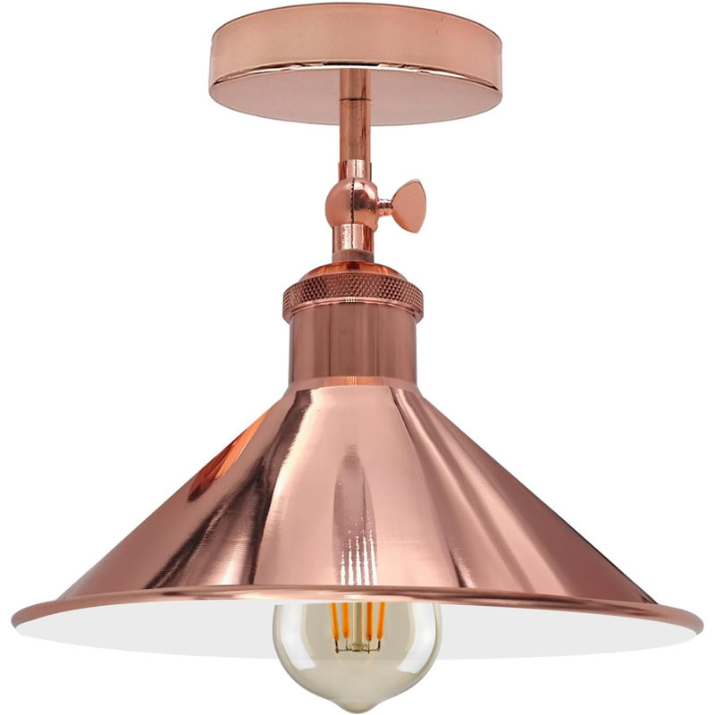 Boling Semi Flush Mount, Copper