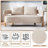 67" Chenille Upholstered Loveseat Sofa with Curved Arm & 2 Pillows, Pebble-124582049