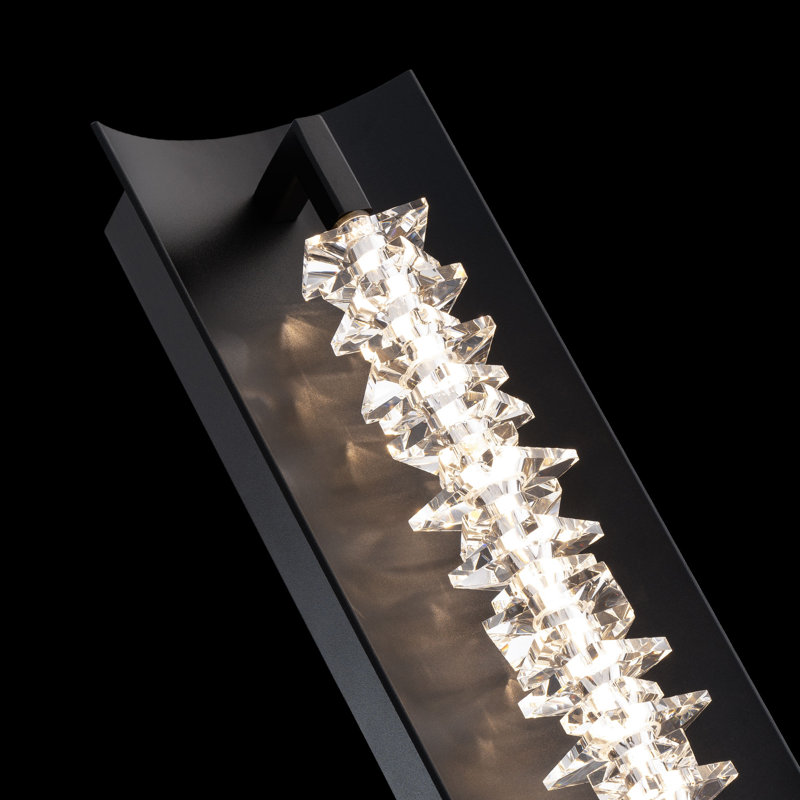 Twirl 1 - Light LED Armed Sconce, Black