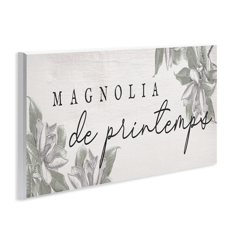 Plaque murale Spring Magnolia, par Lil 'Rue