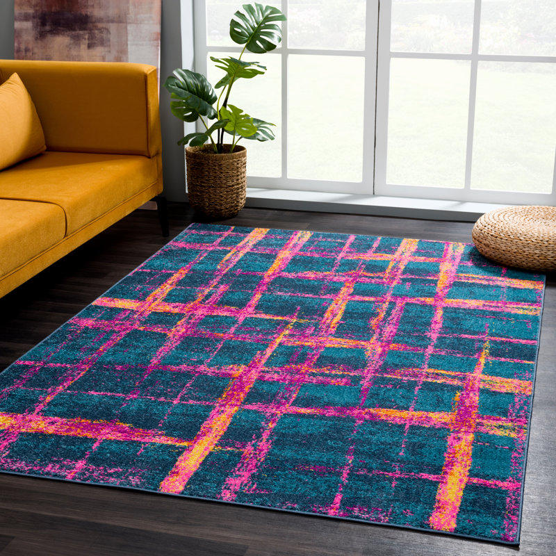 Nee Striped Indoor Rug, Rectangle 5'3" x 7'6"