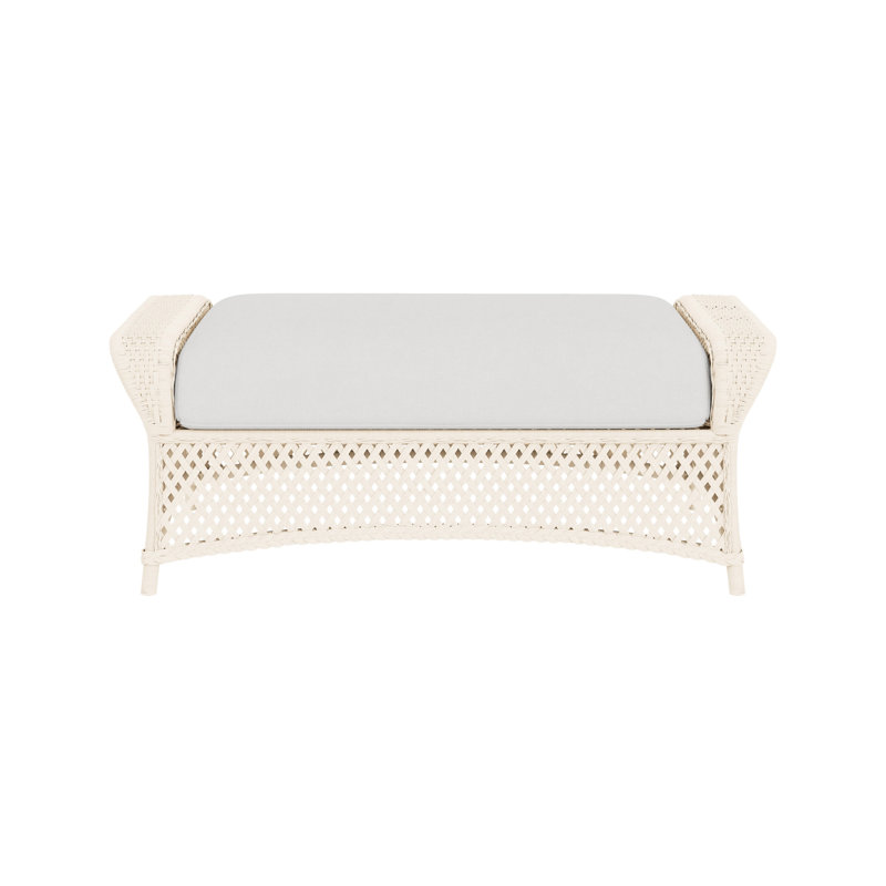 Grand Traverse Outdoor Ottoman, Caramel, Canvas Natural Sunbrella® Canvas