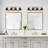 31.5" 4 - Light Dimmable Metal Black Gold Bathroom Vanity Light-1351133688