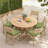 5" Thick Outdoor Chair Seat Cushions, High-Resilience Foam Dinging Chair Cushions, Water-Resistant Outdoor Replacement Cushions with Handle and Non-Slip Bottom-538195769-539623135
