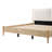 Seabrook Japandi Solid Wood & Fabric Upholstered Platform Bed With Soft Foam-Padded Headboard-116580906