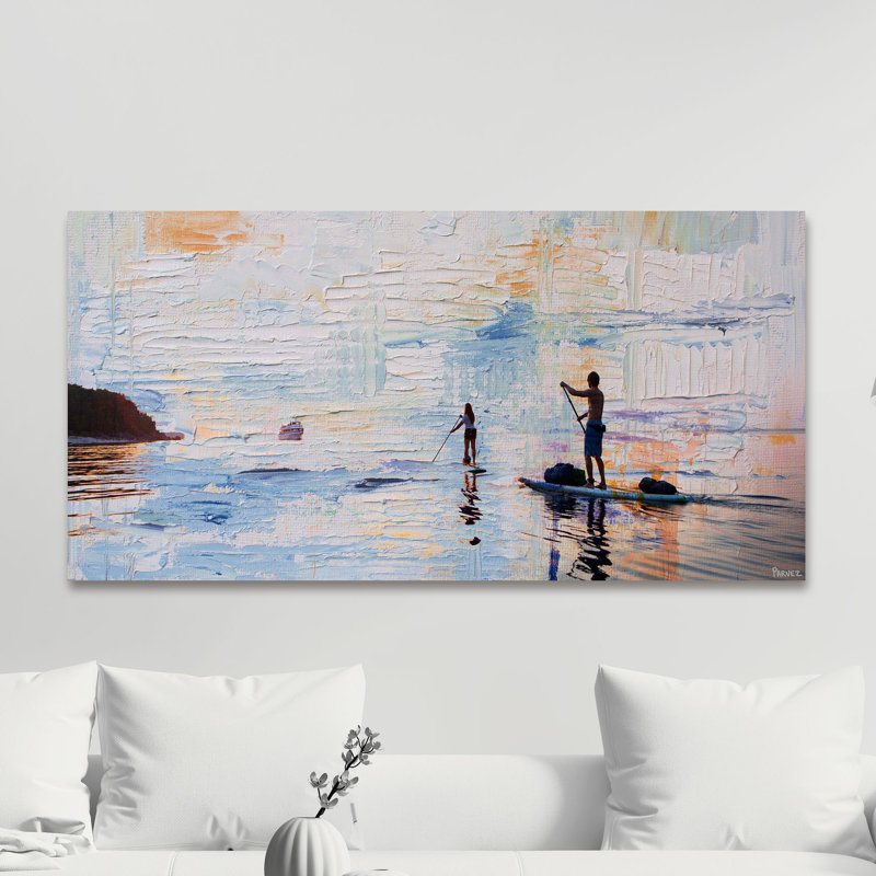 Parvez Taj - Wrapped Canvas Painting, 30cm H x 61cm W