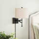 Sean Single Light Dimmable Plug-in Swing Arm Sconce