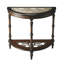 Fabiola Fossil Stone Demilune Console Table