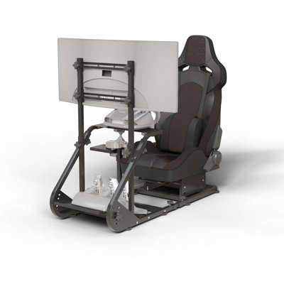 Poste de conduite amélioré et stable, compatible avec les simulateurs de conduite réglables Fanatec, PXN, Thrustmaster et Logitech, à l'exception des freins à main, des pédales et du moniteur