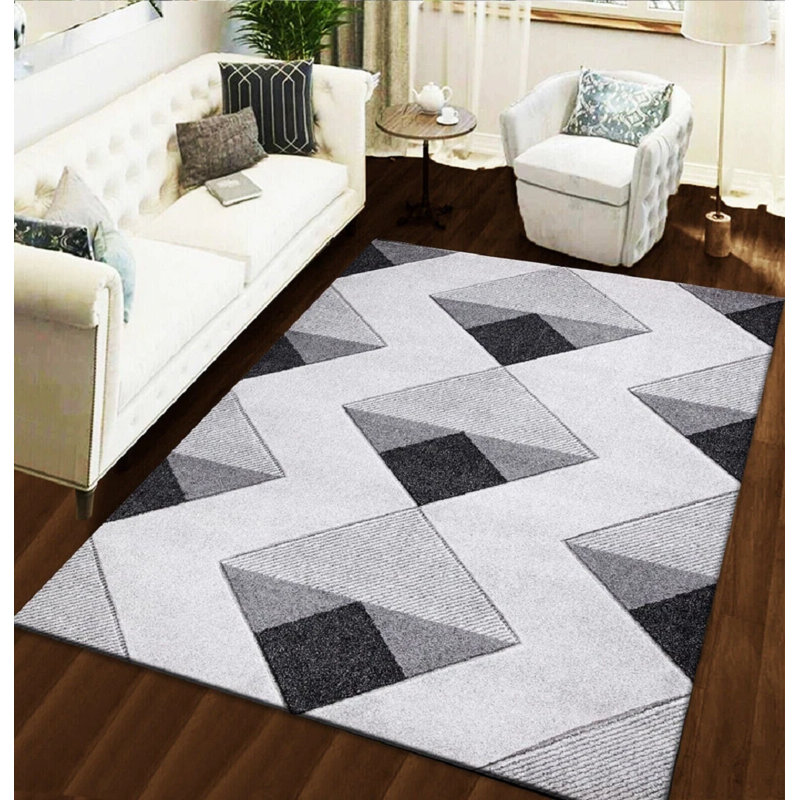 Geometric Area Rug, Rectangle 80 x 150 cm