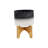Ceramic 5" Planter On Wooden Stand