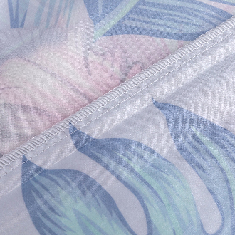 Taie d'oreiller à motif floral, Bleu / rose / blanc