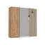 Armoire à pharmacie Sines, quatre tablettes internes, porte simple - pin-237746287