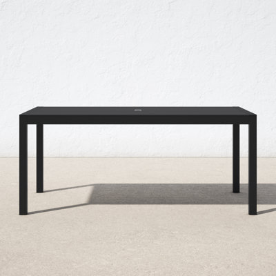 Aynura 71'' Plastic / Acrylic Outdoor Dining Table