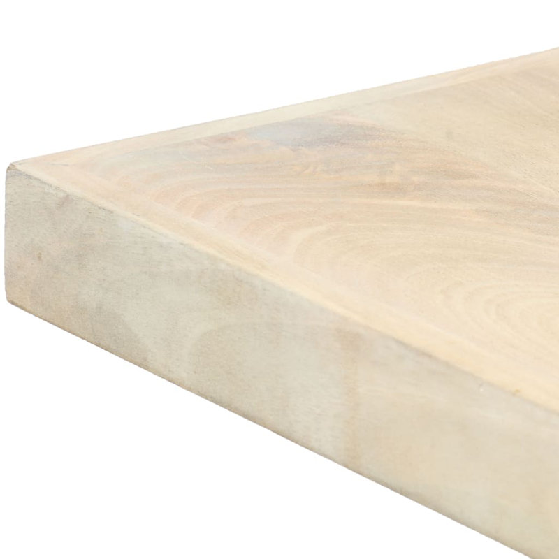 Table de salle à manger, H 29,5 po x L 55,12 po x l 27,56 po, Blanc