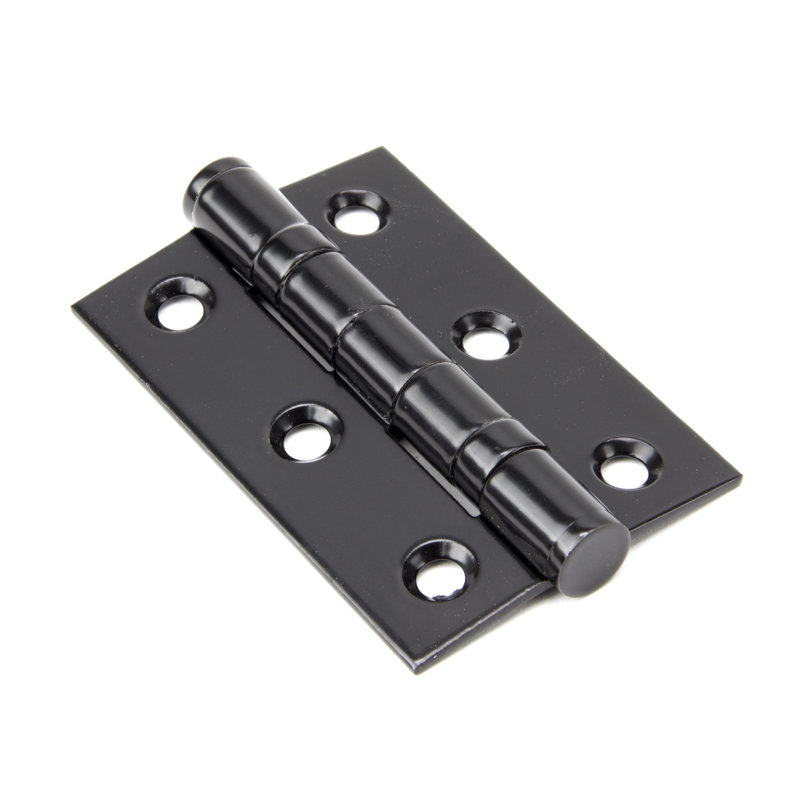 7.6cm H x 5.3cm W Butt Bearing Pair Door Hinges, Black