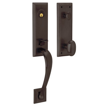 Cody Handleset with Single Cylinder Deadbolt and Door Lever and Rosette, Keyed Different, Yes