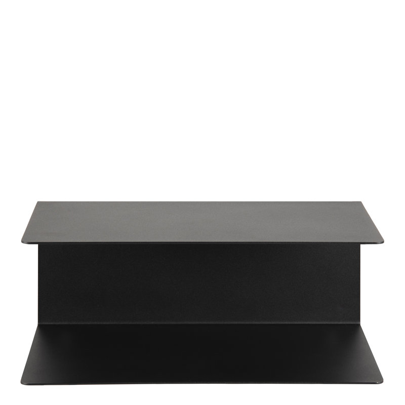 Syrai Steel Floating Shelf, Black
