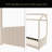 Velvet House Bed Wood Bed-756755550-756755544