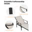 Ensemble de chaises longues pour patio, ensemble de 2 chaises longues d'extérieur en aluminium textilene à double couche avec dossier réglable à 6 positions, chaise longue d'extérieur pour plage, bord de piscine, terrasse-66002851