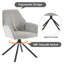 Lathbury 49cm H Polyester Blend Upholstered Metal Armchair