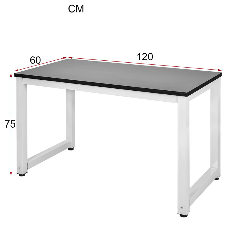 Townsley Writing Desk, Black, White