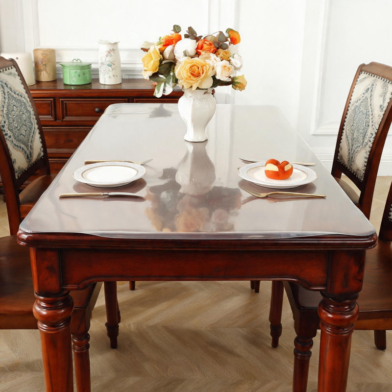 2mm Waterproof Clear PVC Table Protector For Multiple Surfaces