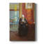 Chambre rouge avec la mère de l'artiste Ane BrOndum lecture - toile tendue par Anna Ancher-1130091260
