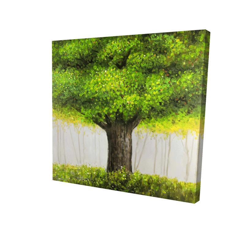 Grand arbre vert - Arbres, toile brune pour la décoration intérieure | Art