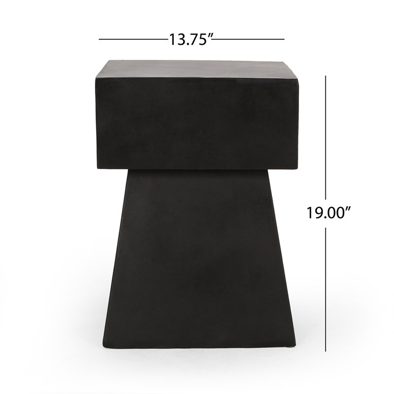 Side Table With Exceptional Pedestal Shape