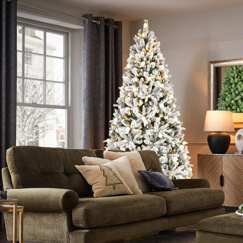 Arbre de Noël artificiel 7,5 pi avec lumières DEL, H 7,5 pi