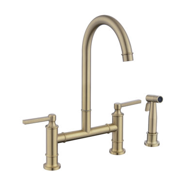 Pdpbath Kitchen Faucet with Side Spray