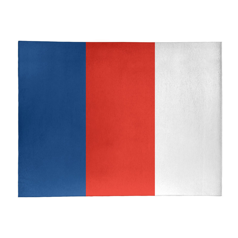 Tapis à rayures bleu/rouge/blanc royal Toronto, Rectangle 9 pi x 12 pi