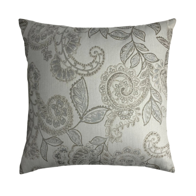 Oreiller carré M10625, 18 po x 18 po, Gris