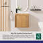 500mm Single Bathroom Vanity with Integrated Resin Basin-49331999