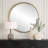 Mercer41 Hennix Aged Gold Round Mirror