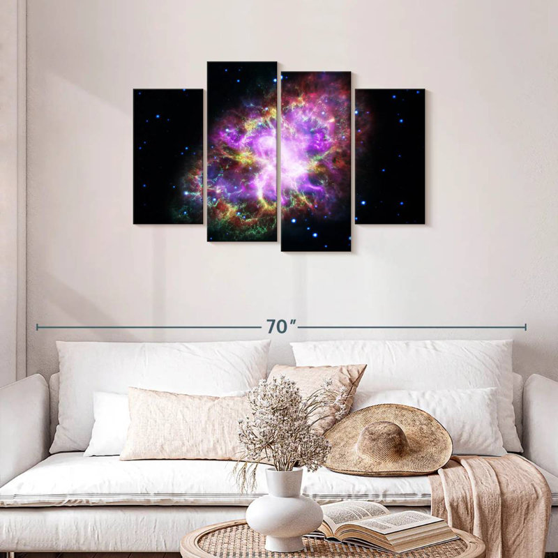 Oberle Sparkling Crab Nebula, 27" H x 43" W