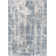 Tapis bleu sarcelle / gris Adilynn