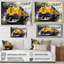 Yellow Grey Train Geometric Momentum Yellow II - Transportation Wall Decor-1345852959-1345852958