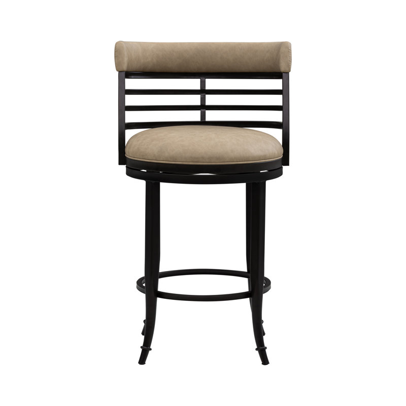 Tabouret de bar pivotant à hauteur de comptoir Conover, Tabouret de comptoir (siège d'une hauteur de 26 p, Brun