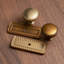 Poignée champignon 1,3 po avec plaque arrière (style G018) GOO-KI, alliage de zinc-125431406